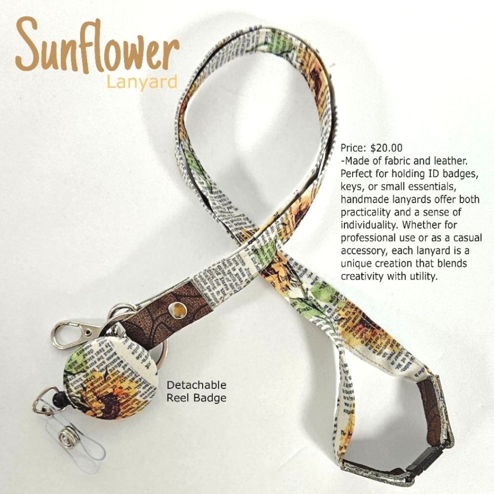 Lanyard - Handmade 🌻 Sunflower